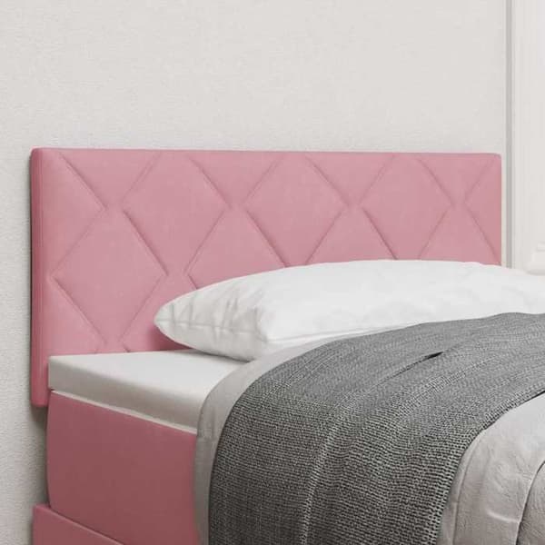 Maison Exclusive - Sänggavel Rosa 90 cm Sammet