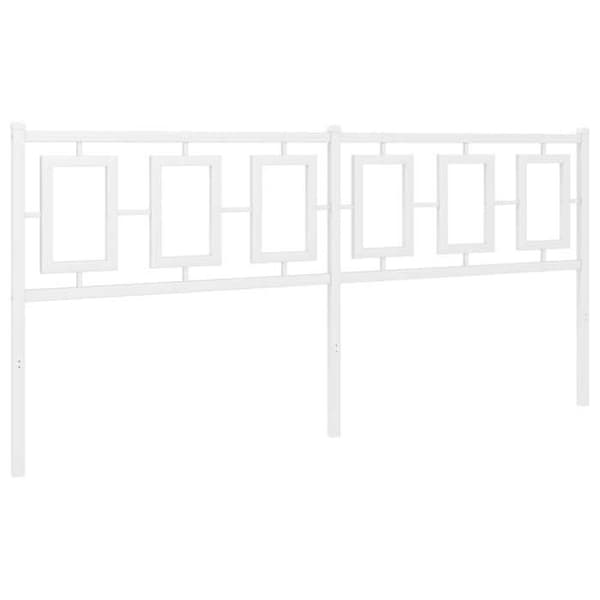 Hovedgærde - EKSKLUSIV HUS - Klassisk - Hvid metal - 180 cm - Robust konstruktion Vit