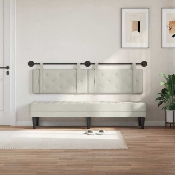 Maison Exclusive - Hængende hovedgærde Creme Velour
