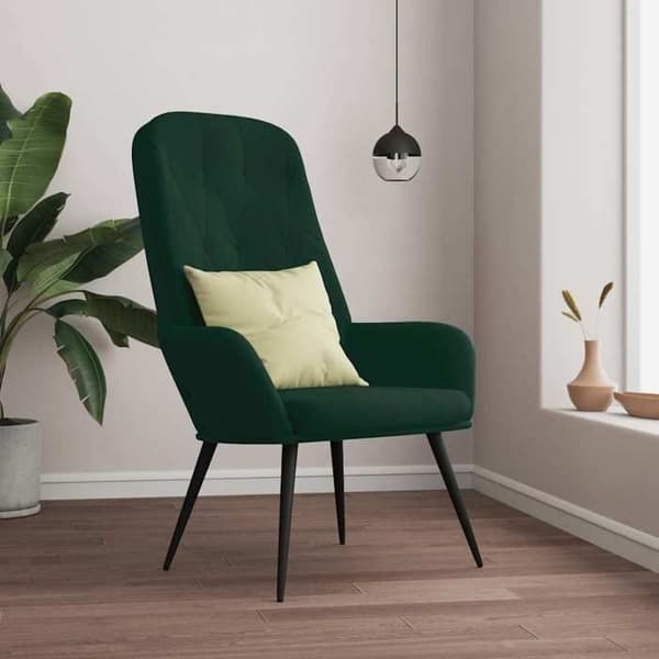 Maison Exclusive - Mørkegrøn Velour Relax stol