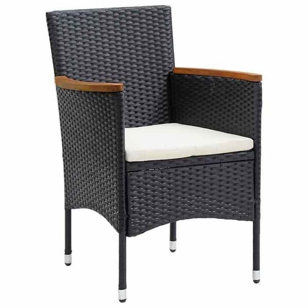 Maison Exclusive - Have spisebordssæt 5 stk Sort