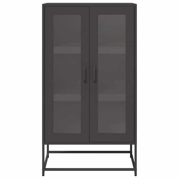 Maison Exclusive - Sort høj buffet 68x39x123 cm stål