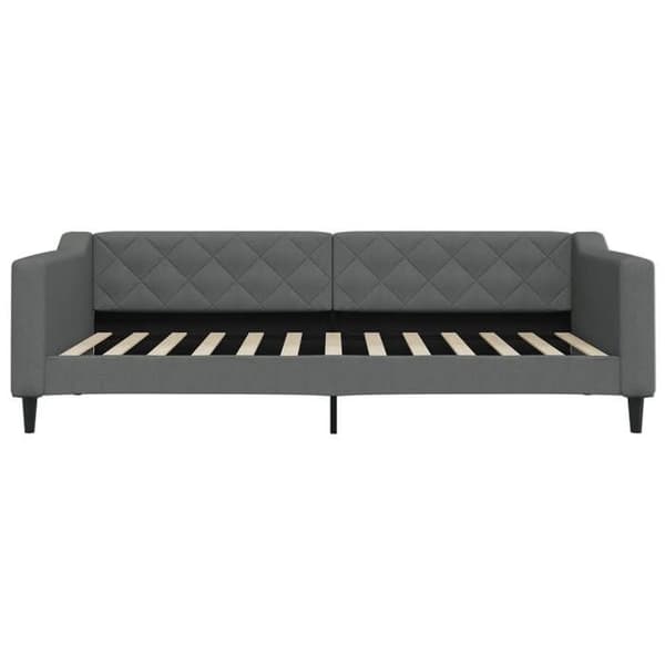 Maison Exclusive - Dagbädd med mörkgrå madrass 100x200 cm tyg Mörkgrå