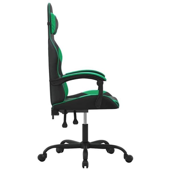 Maison Exclusive - Spelstol Svart och grön Konstläder