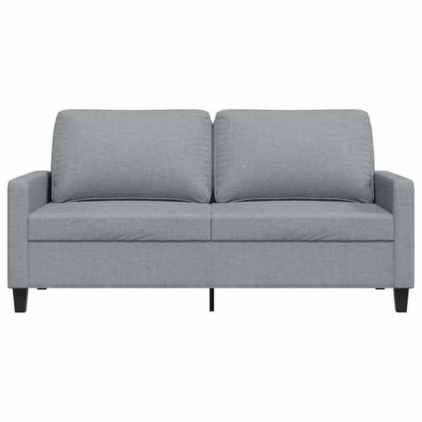 Sofa - EKSKLUSIV HUS - 2 pladser 140 cm - Lys grå - Holdbart stof - Robust metalramme Ljusgrått