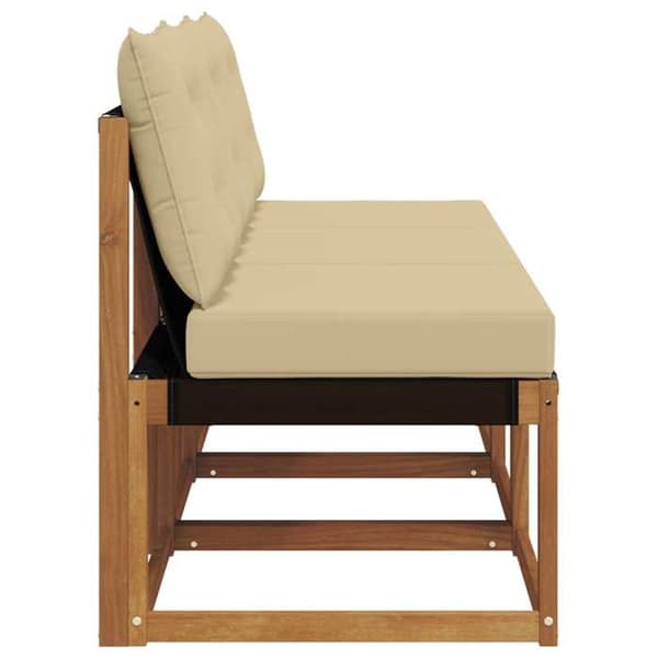 Maison Exclusive - 3 stk. Midterste udendørs sofa Naturlig