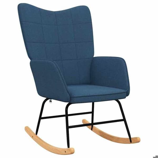 Maison Exclusive - Sininen kangas keinutuoli
