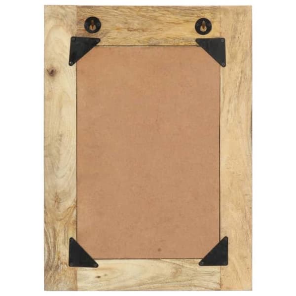 Maison Exclusive - Handmålad spegel 40x55 cm i solid mangoträ brun