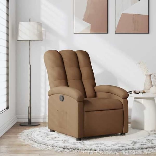 Maison Exclusive - Ruskea kangas nojatuoli
