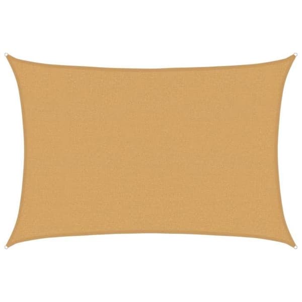 Skygge-sejl - EKSKLUSIV HUS - 2,5 x 3,5 m - Rektangulær - 160 g/m² - PEHD - Sand Sand
