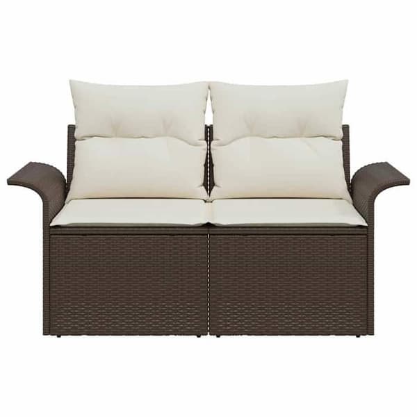 Havemøbel - EKSKLUSIV HUS - 141 x 62 x 69 cm - Polyrotin - Brun - Robust stålramme brun