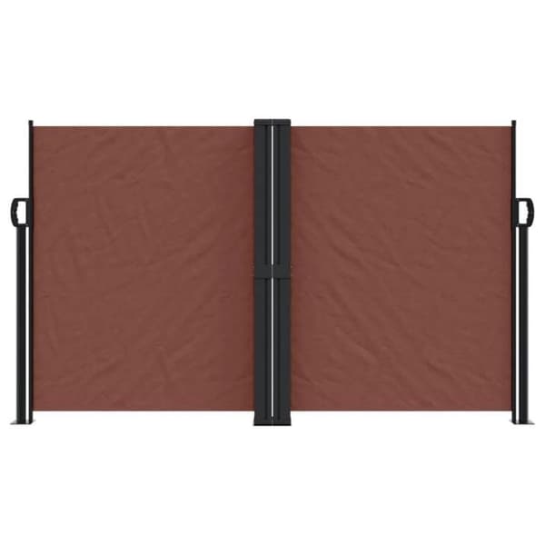 Maison Exclusive - Fällbart sidotak brun 140x1000 cm