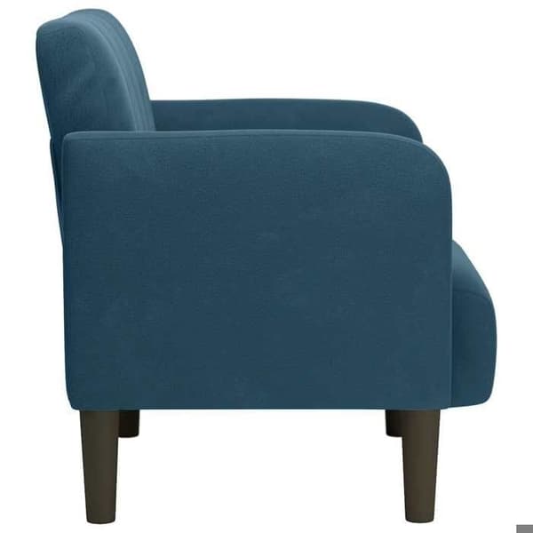 Maison Exclusive - Sofa stol med armlæn i blå velour 54 cm