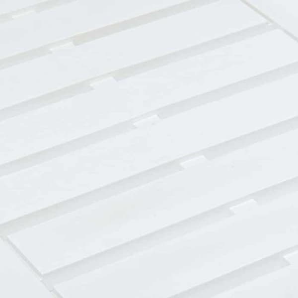 Maison Exclusive - Havebord Hvid 78x55x38 cm Plastik Vit