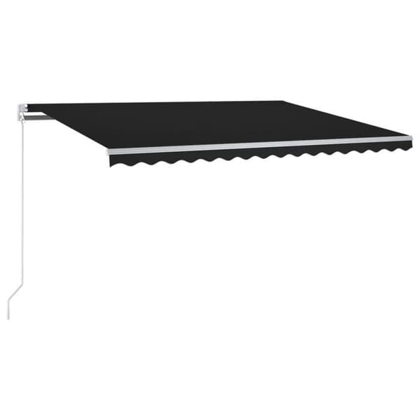 Maison Exclusive - Elektrisk markis med LED och sensor 3 x 2,5 m Antracit antracit