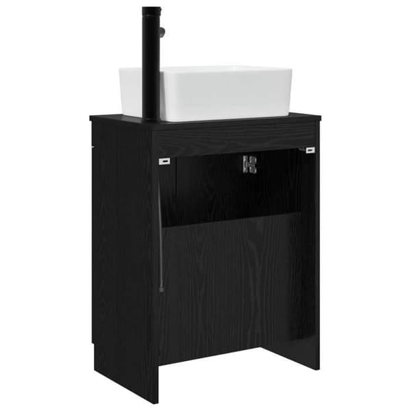 Maison Exclusive - Badeværelsesmøbel med sort vask 54 x 35 x 83 cm