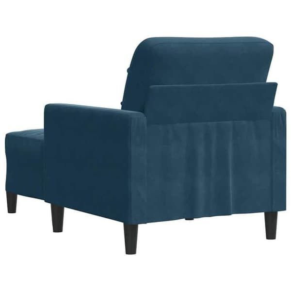 Stol - EKSKLUSIV HUS - 60 cm - Blå - Velour - Metalstruktur Blå