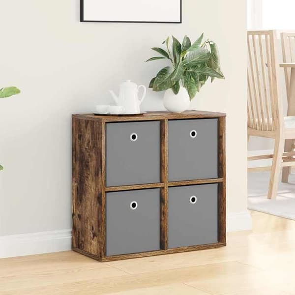 Buffet - EKSKLUSIVT HUS - 59,5 x 27 x 57 cm - Røget eg - Spånplade - Pladsbesparende Rökt ek