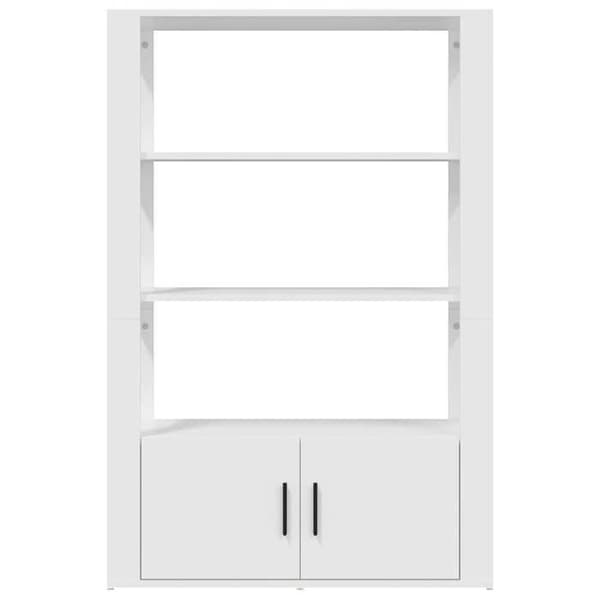 Maison Exclusive - Buffé Vit 80x30x119,5 cm Ingenjörsträ