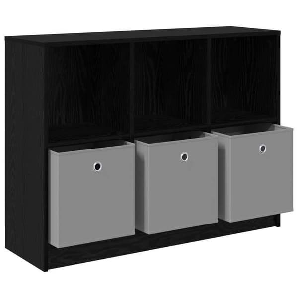 Maison Exclusive - Buffet Sort egetræ 102 x 32 x 73,5 cm