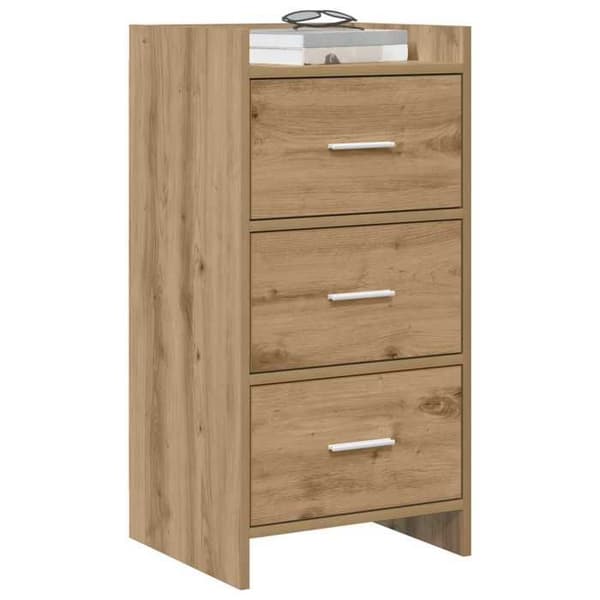 Maison Exclusive - Buffet i håndlavet egetræ 40 x 36 x 80 cm Ingeniørtræ