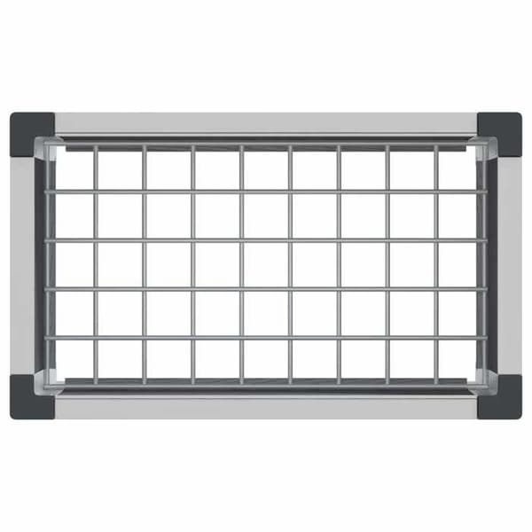 Höjd växtlåda - EXKLUSIV HEM - Unik - Grå - 50 x 30 x 22 cm - WPC & aluminium Grå