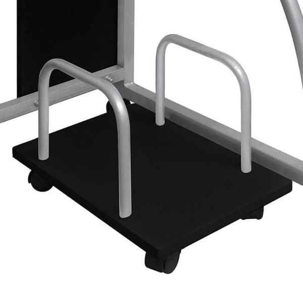 Maison Exclusive - Sort computerbord 110x52x88,5 cm Ingeniørtræ Svart