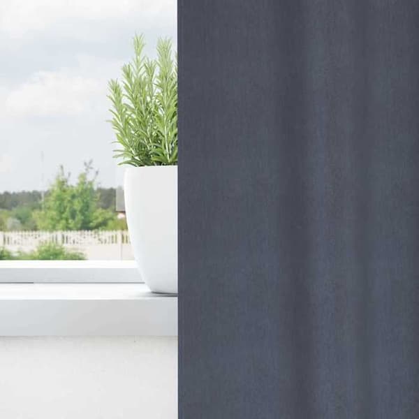 Maison Exclusive - Mörkläggande gardiner med ringar 2 st Anthracite 260 x 140 cm