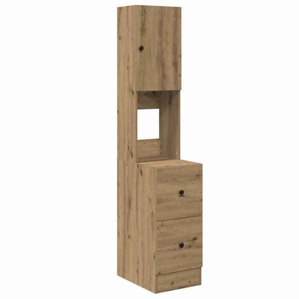 Maison Exclusive - Buffet i håndlavet egetræ 32 x 50 x 180 cm