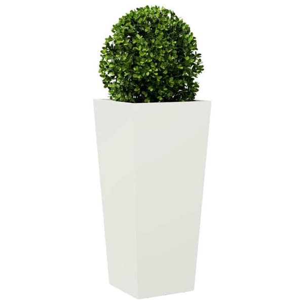 Maison Exclusive - Blomlådor 2 st vit 35x35x75 cm stål
