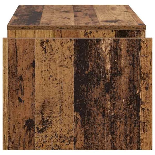 Bord - EKSKLUSIV HUS - Ingeniørtræ - 90 x 45 x 35 cm - Rektangulær - Brun