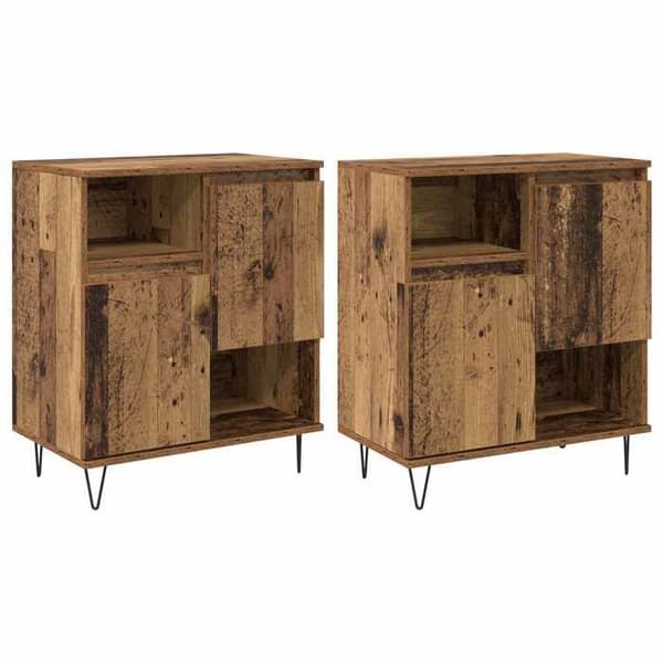 Maison Exclusive - Buffé 2 delar Antik trä 60 x 35 x 70 cm