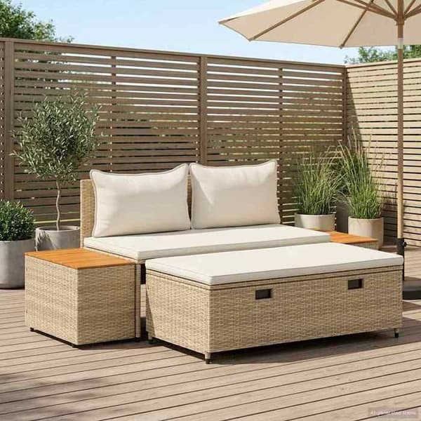 Maison Exclusive - Sæt af udendørs sofaer 4 -Sæder 4 stk 55 x 30 x 39 cm