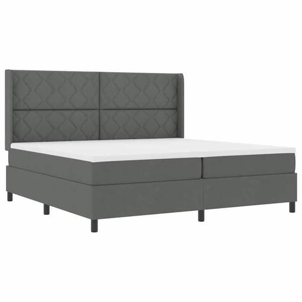 Maison Exclusive - LED-jousipatja Tummanharmaa 200 x 200 cm kangas Mörkgrå