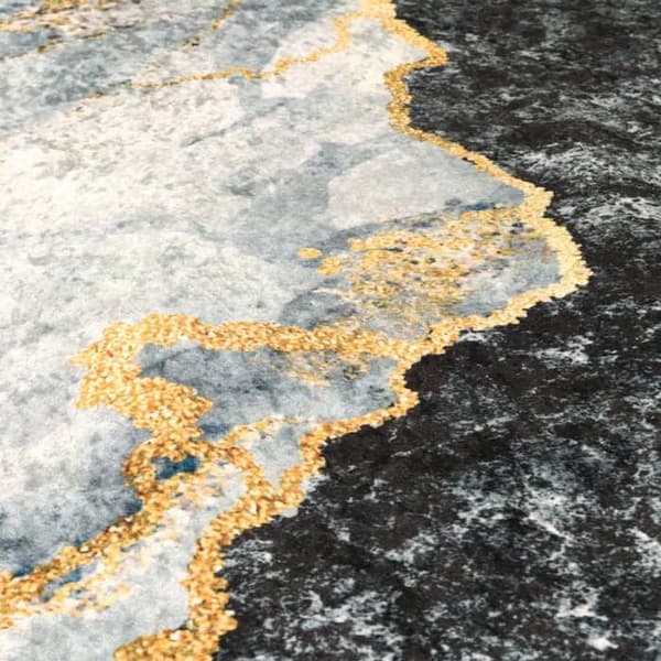 Maison Exclusive - Vaskbar multicolor tæppe Ø 120 cm Flerfärgad