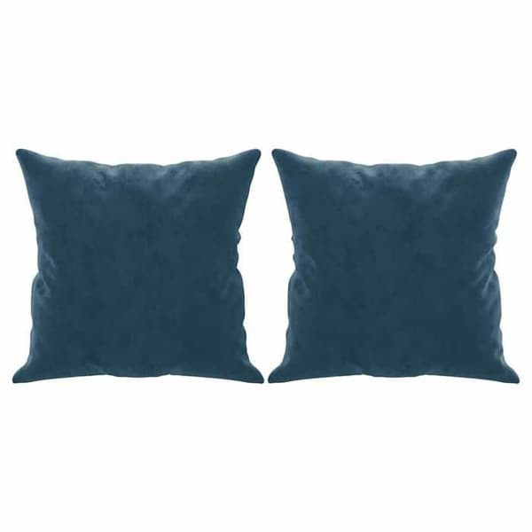 Maison Exclusive - Dekorative puder sæt af 2 Blå 40x40 cm Velour