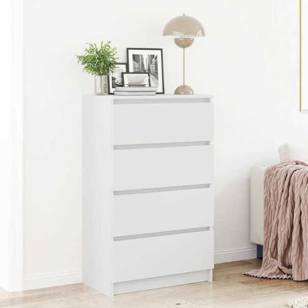 Maison Exclusive - Buffet Hvid 60x35x98,5 cm Ingeniørtræ