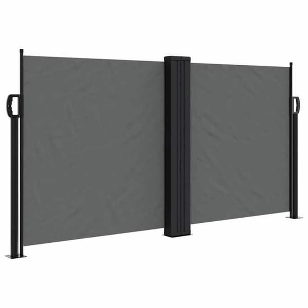 Maison Exclusive - Retractable sidokåpa antracit 120x600 cm