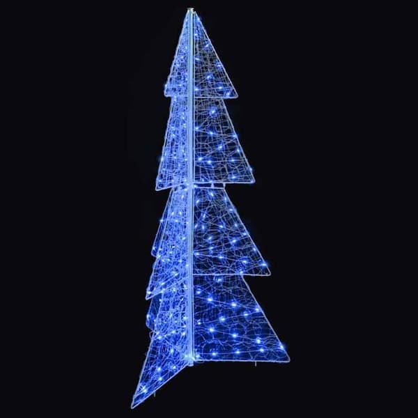 Maison Exclusive - Julgran 160 LED Blå 150 cm Akryl Blå