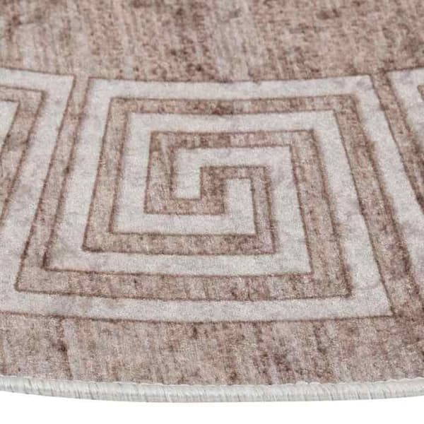 Tæppe - MAISON EXCLUSIVE - 120 cm - Beige - Velour - Maskinvaskbart beige