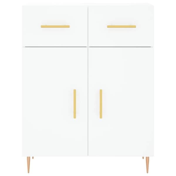 Maison Exclusive - Vit buffé 69,5x34x90 cm ingenjörsträ