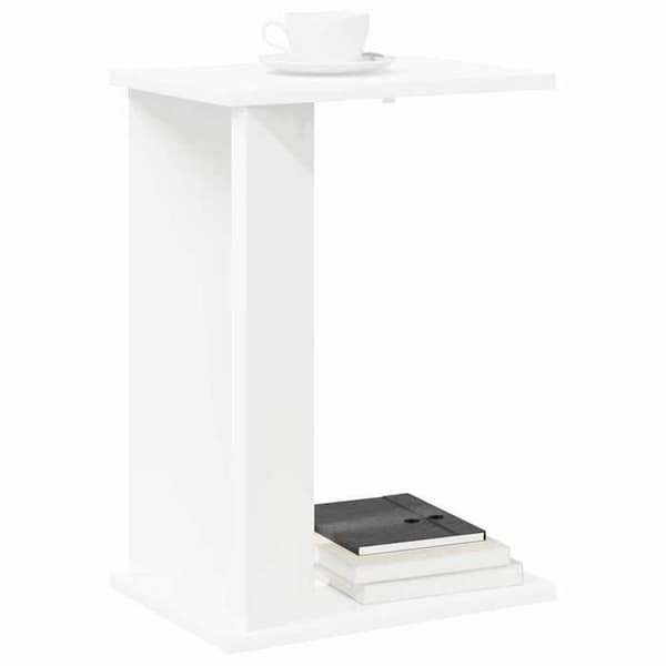Maison Exclusive - Sidobord Vit 35 x 25 x 50 cm Ingenjörsträ