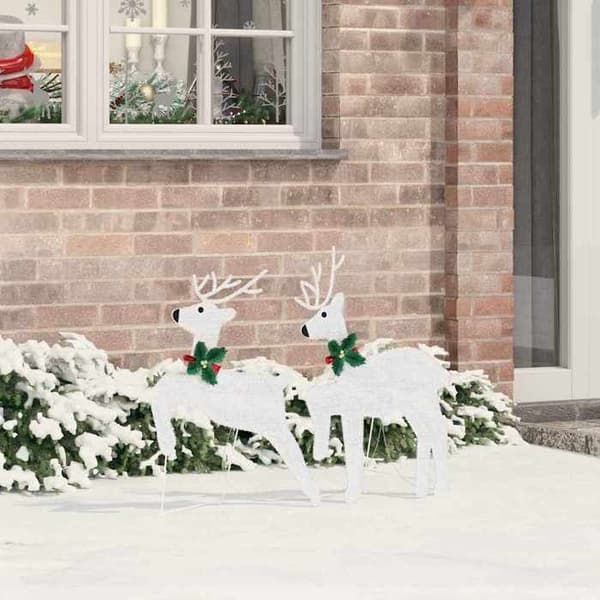 Maison Exclusive - Rennes LED 2 stk Hvid Kold 45 x 19 x 65 cm stof