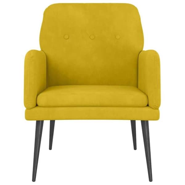 Maison Exclusive - Gul Fåtölj 62x79x79 cm Sammet