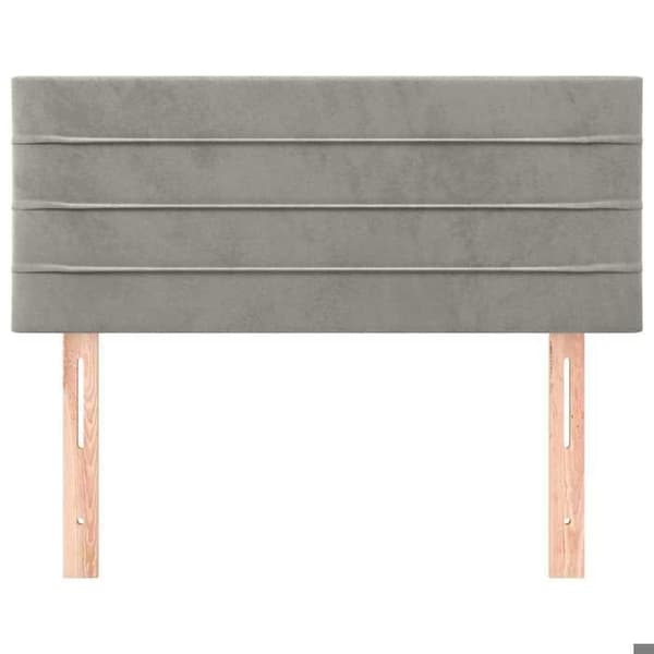 Maison Exclusive - Hovedgærde Lys Grå 100x5x78/88 cm Velour