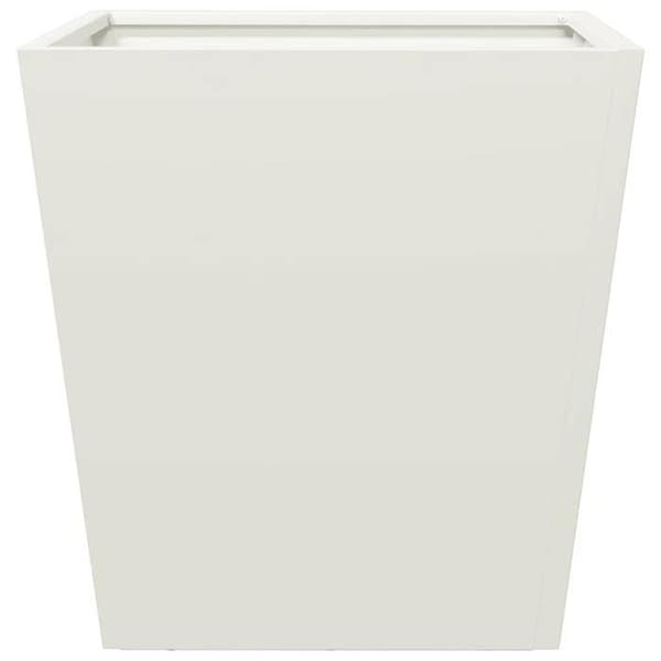 Maison Exclusive - Vit kruka 40x40x40 cm stål