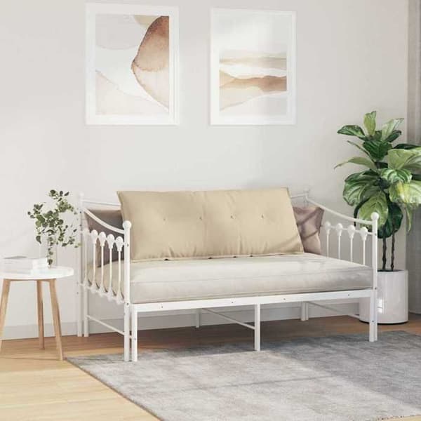 Maison Exclusive - Rygpude Creme 120 x 50 cm Mikrofiberstof