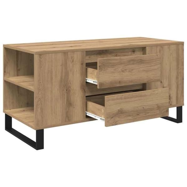 Maison Exclusive - Håndlavet egetræsbord 102 x 44,5 x 50 cm