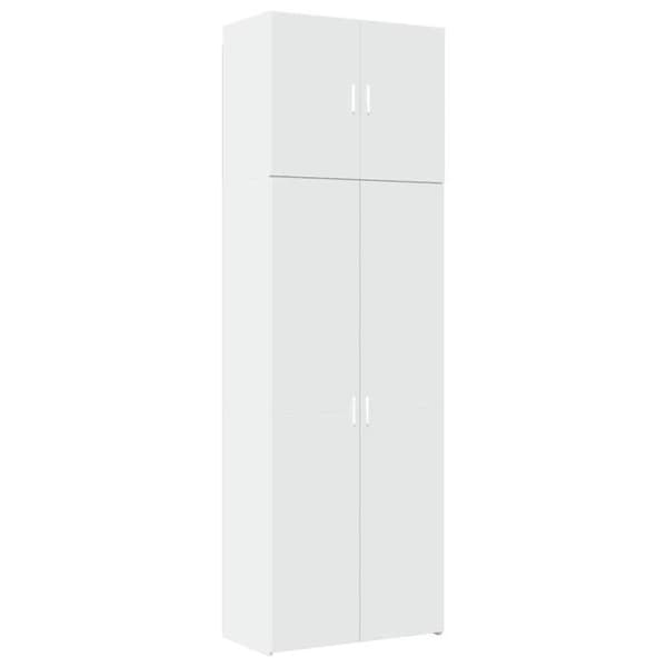 Maison Exclusive - Buffé hög vit 80x42,5x249 cm ingenjörsträ