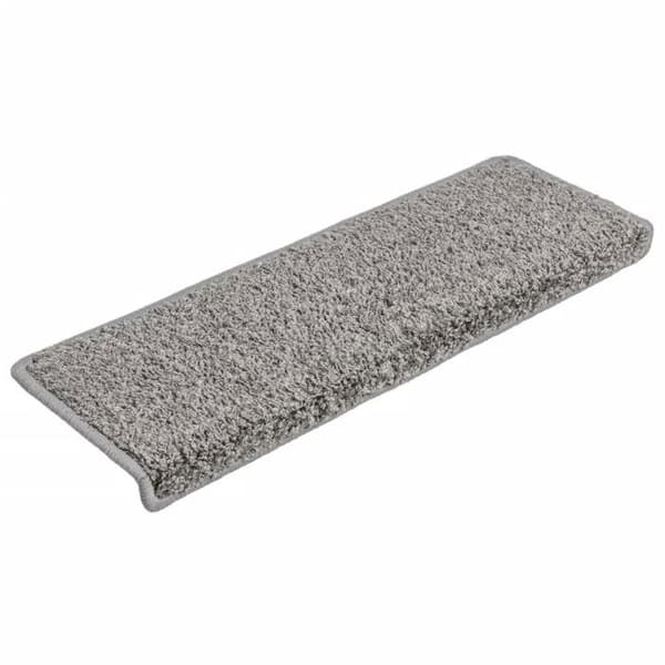 Maison Exclusive - Trappmatta 10 delar 65 x 21 x 4 cm Grå Rektangulär kant Grå